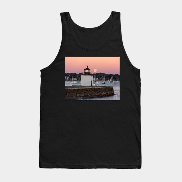 The Harvest Moon Rising on Derby Light Salem MA Tank Top by WayneOxfordPh